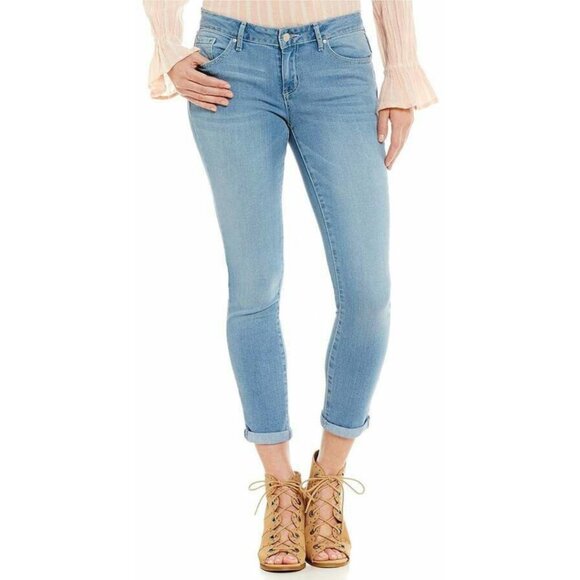 Jessica Simpson Denim - EUC JESSICA SIMPSON Women's Curzon Blue Forever Rolled Skinny Jeans Sz 32/14